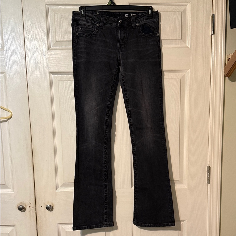 Miss Me Black Flare Jeans